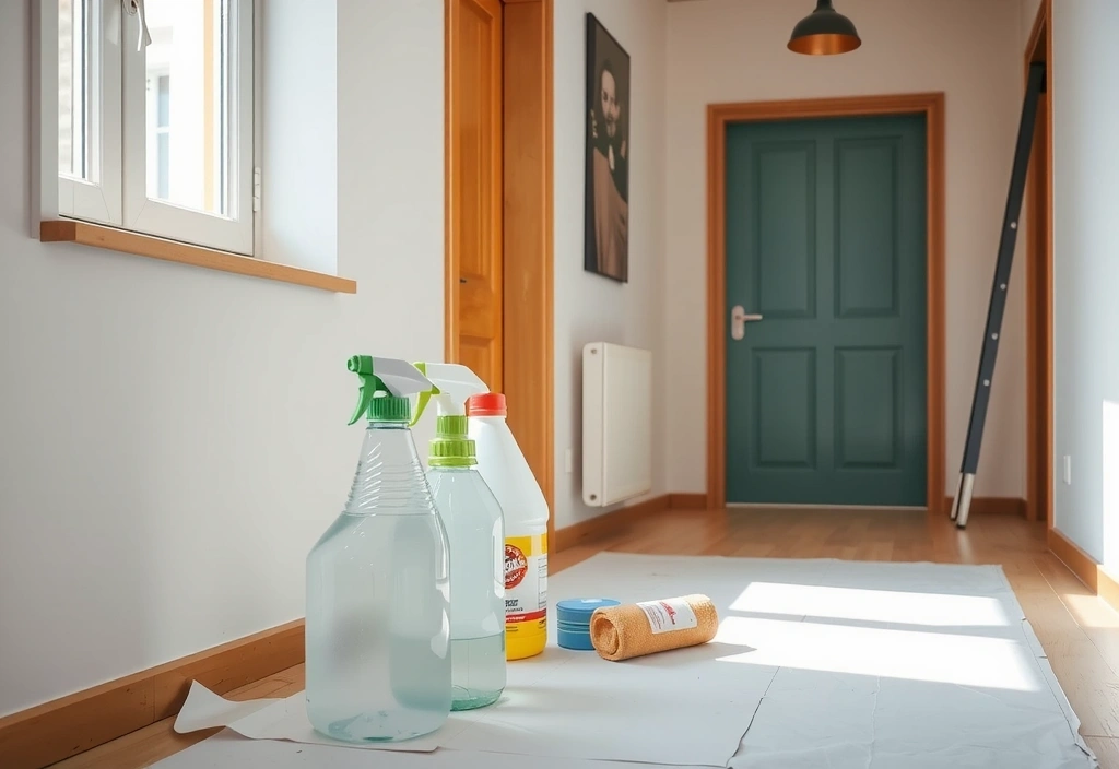 Čistý byt po malířích připravený na předání